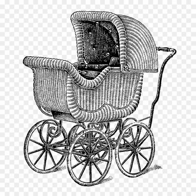 Antique-Baby-Pram-Free-PNG-Pngsource-QF8WGD9W.png