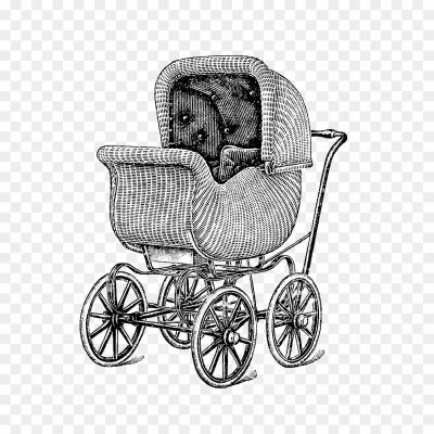 Antique Baby Pram PNG Clipart Background - Pngsource