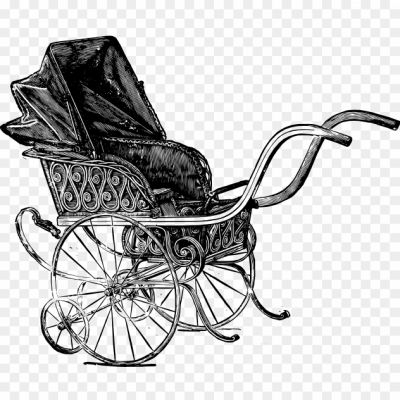 Antique-Baby-Pram-Transparent-Free-PNG-Pngsource-8ZRLQAG4.png