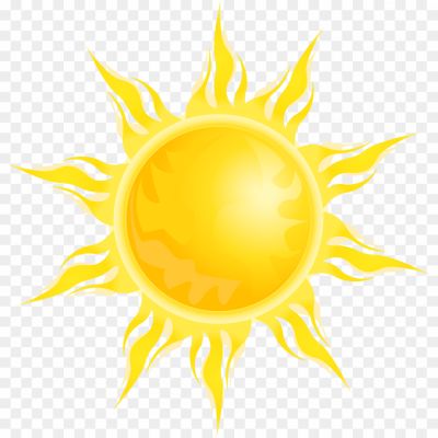 Sun, Clipart, Sunlight, Sunshine, Sun rays, Sun icon, Sunny, Summer, Weather, Sky, Solar, Radiant, Warmth, Bright, Yellow, Illustration, Graphic, Vector, Design, Art, Symbol.