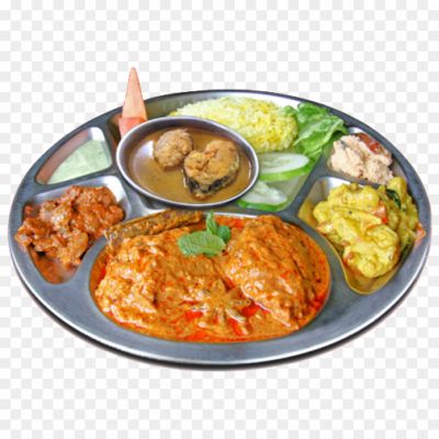 Non-veg Food Thali, Non-vegetarian Thali, Indian Cuisine, Meat, Poultry, Seafood, Eggs, Rice, Curry, Spices, Flavorful, Diverse, Assorted