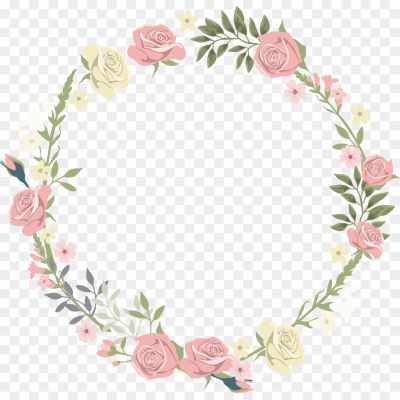 Circle Floral Border Frame Png Photos - Pngsource