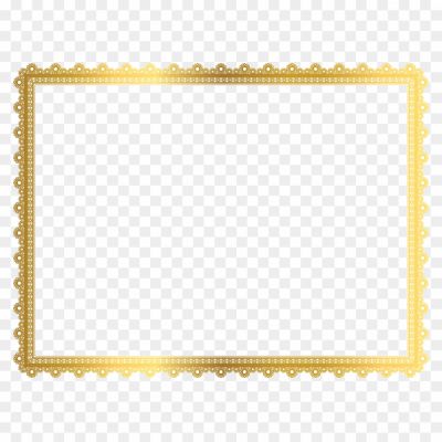 Rectangle Gold Frame PNG Transparent Image - Pngsource