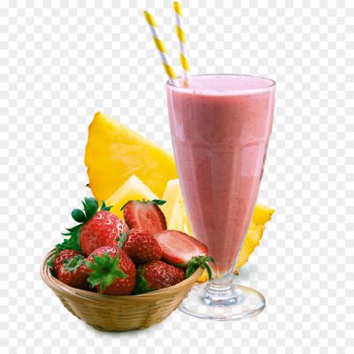 Strawberry Smoothie, Refreshing, Fruity, Healthy, Blended Beverage, Strawberries, Yogurt, Milk, Ice, Delicious, Summer Drink, Smoothie Recipe