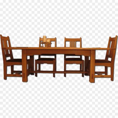 Wooden Dining Table Transparent File - Pngsource