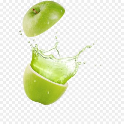 Juice Splashing Out Of A Green Apple Isolated On White Tranparent Png Image Download _juice Glass_83298 - Pngsource